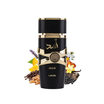 Lattafa Perfumes Asad for Unisex Eau de Parfum 3.4 Oz