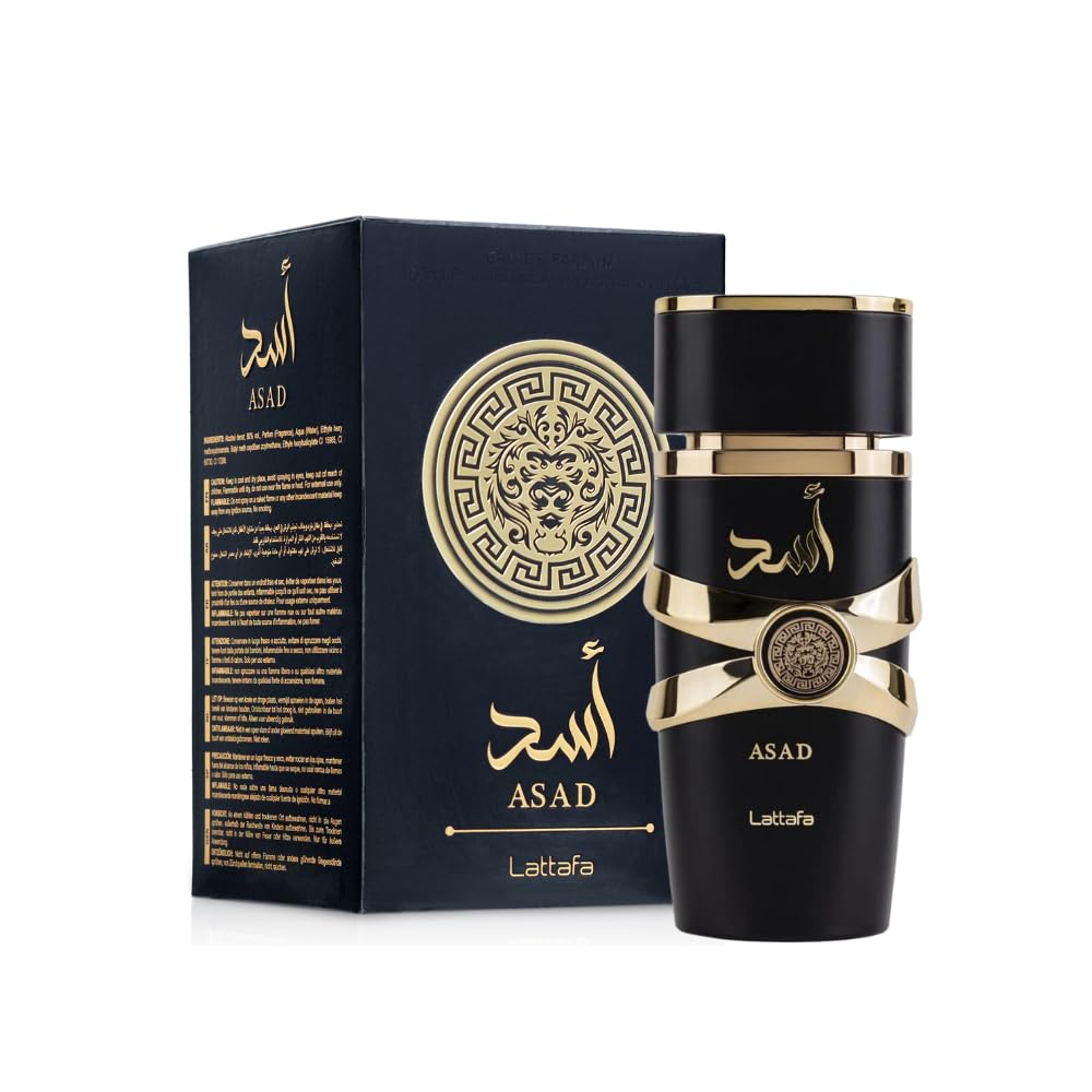 Lattafa Perfumes Asad for Unisex Eau de Parfum 3.4 Oz